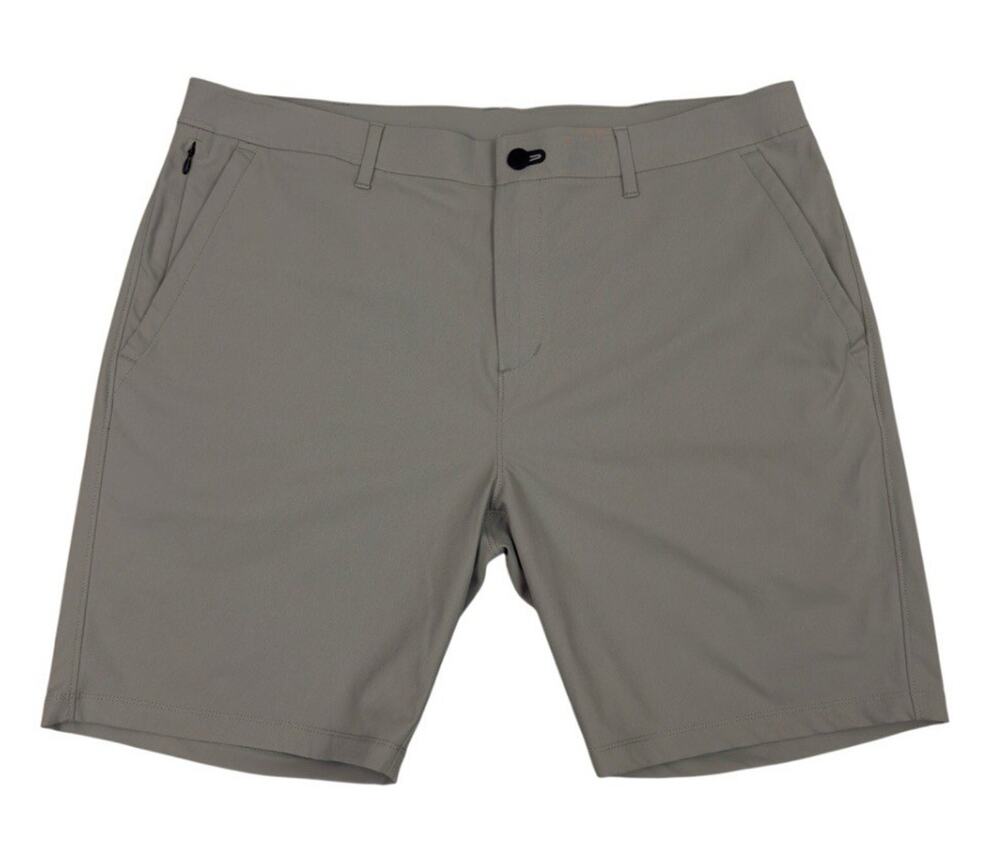 Public Rec Shorts Mens 38 Gray Work Day Chino Performance 8 Inseam Golf Casual